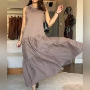 JOY JOY Drop Waist Tierd Dress